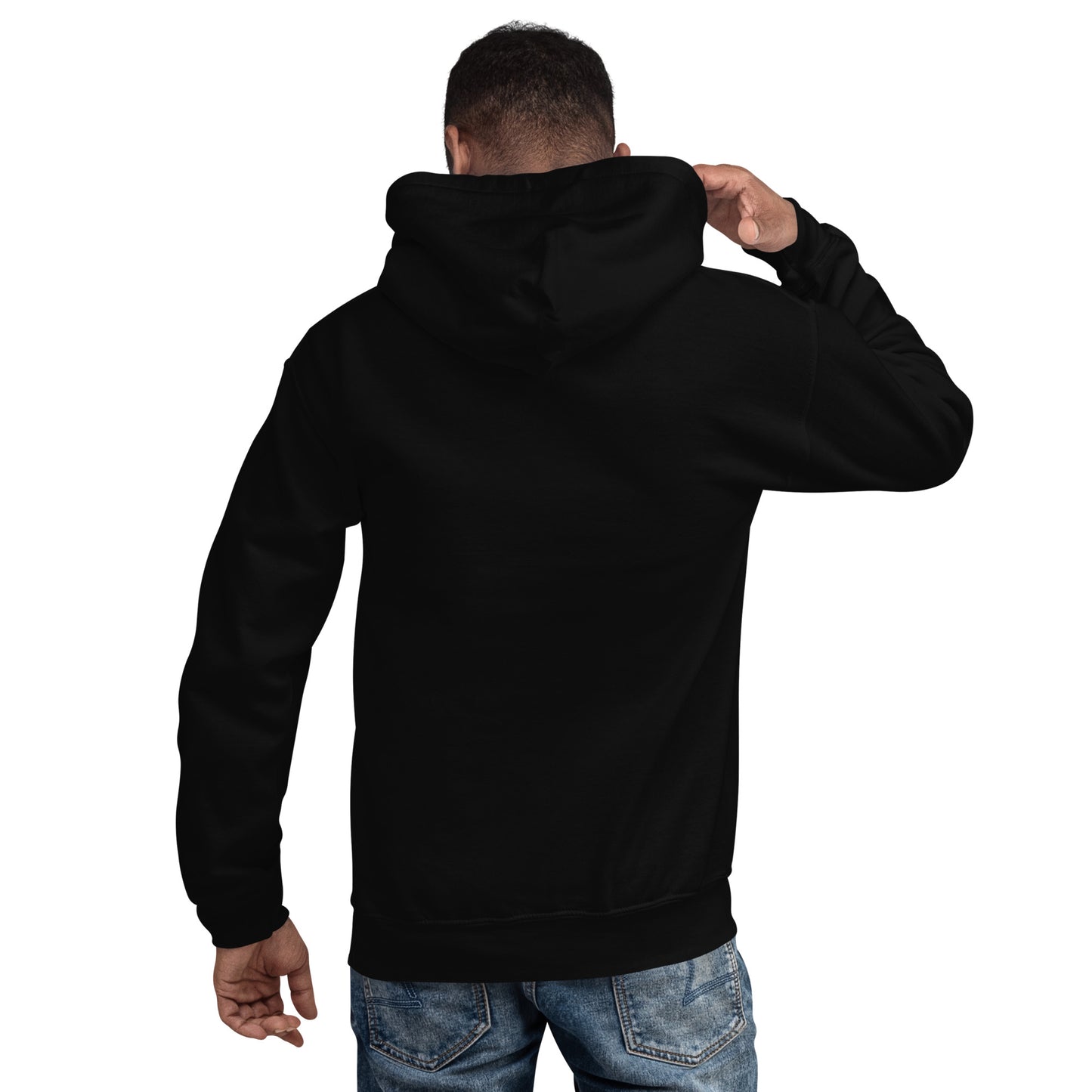 Rise Above - Luxury Men's Black Hoodie