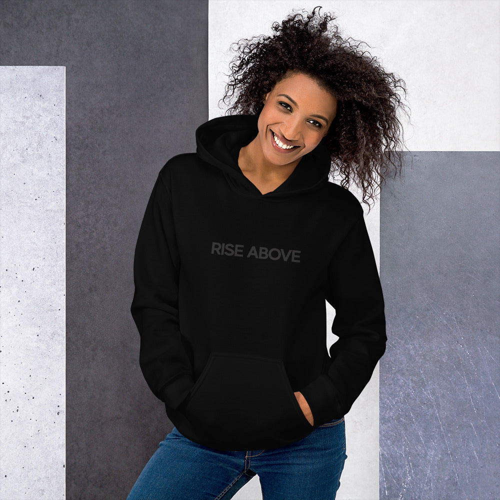 Rise Above - Stealth - Luxury Women's Black Hoodie