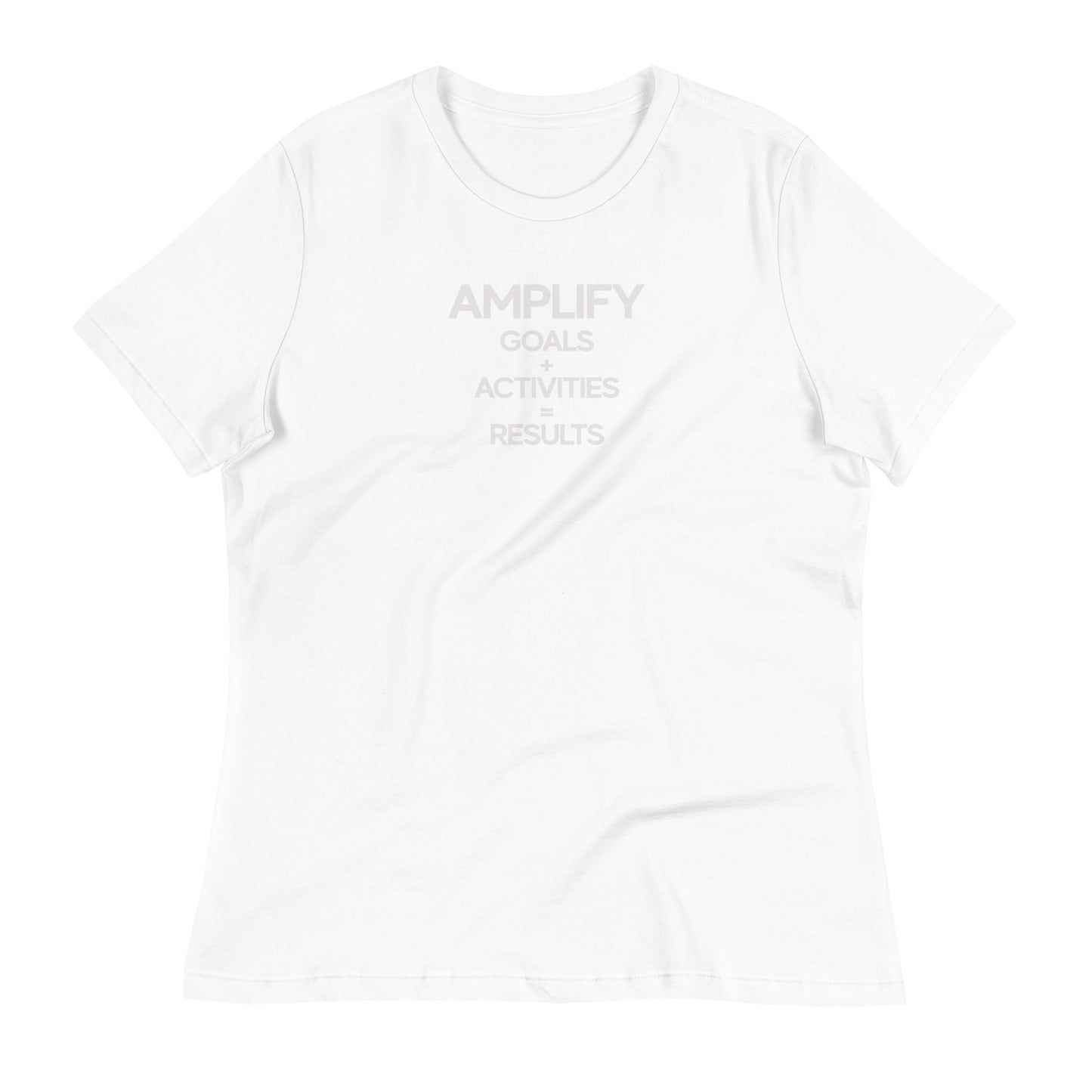 Amplify - Stealth - Luxury Women's White T-Shirt