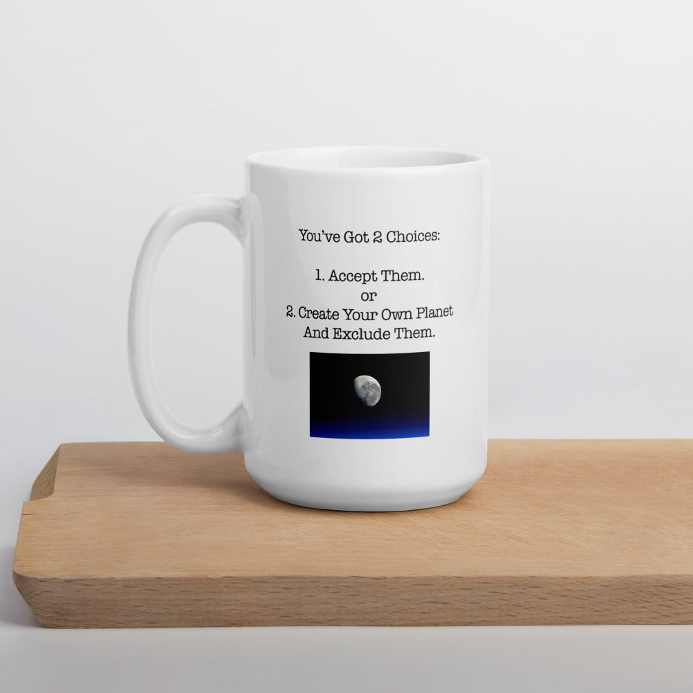 Own Planet - White glossy mug