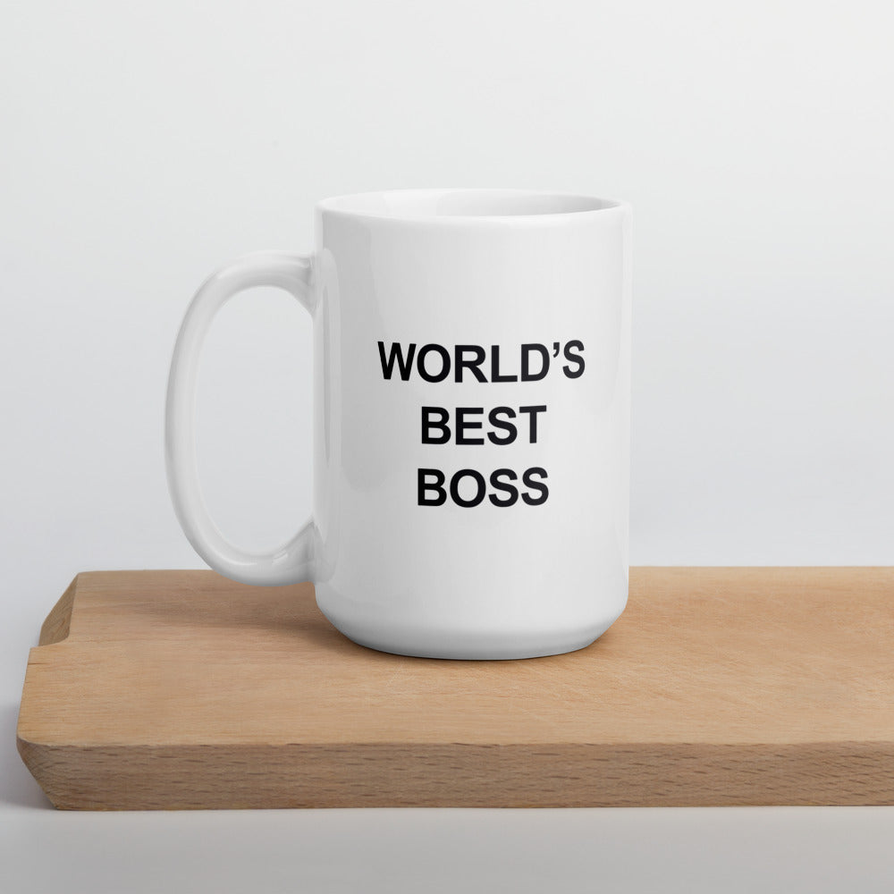 World's Best Boss - White Glossy Mug