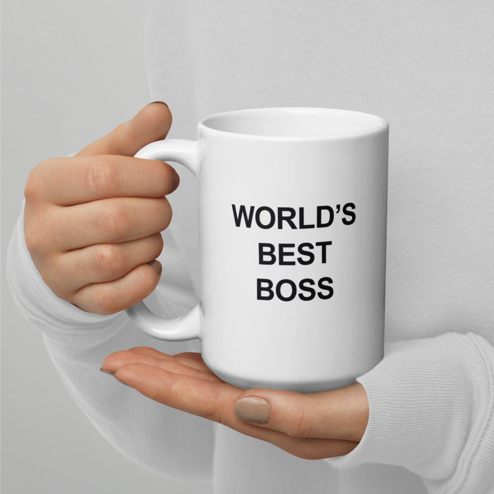 World's Best Boss - White Glossy Mug