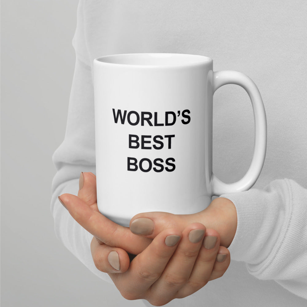 World's Best Boss - White Glossy Mug