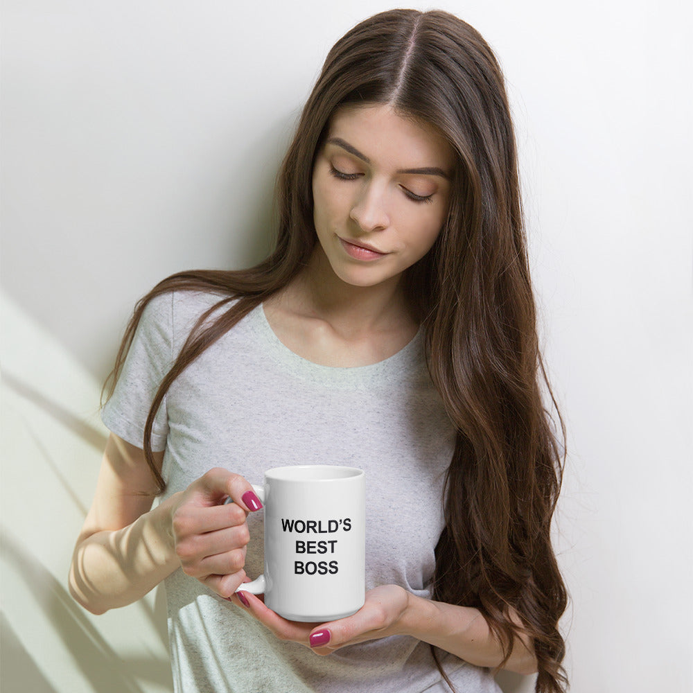 World's Best Boss - White Glossy Mug
