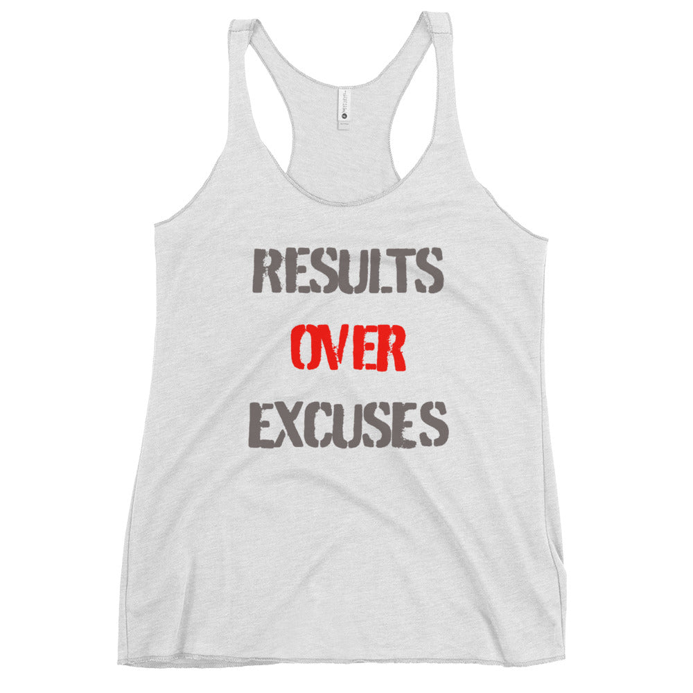 Results Over Excuses - Women's Racerback Tank