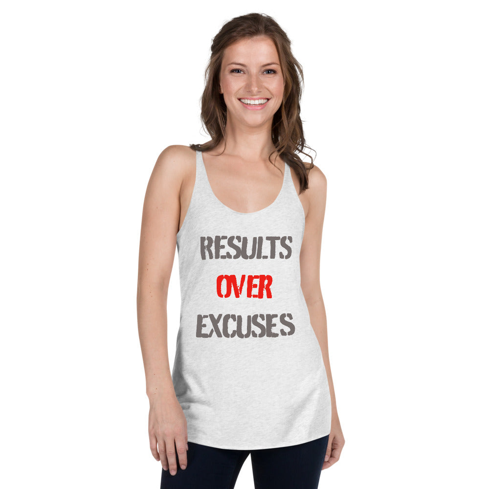 Results Over Excuses - Women's Racerback Tank