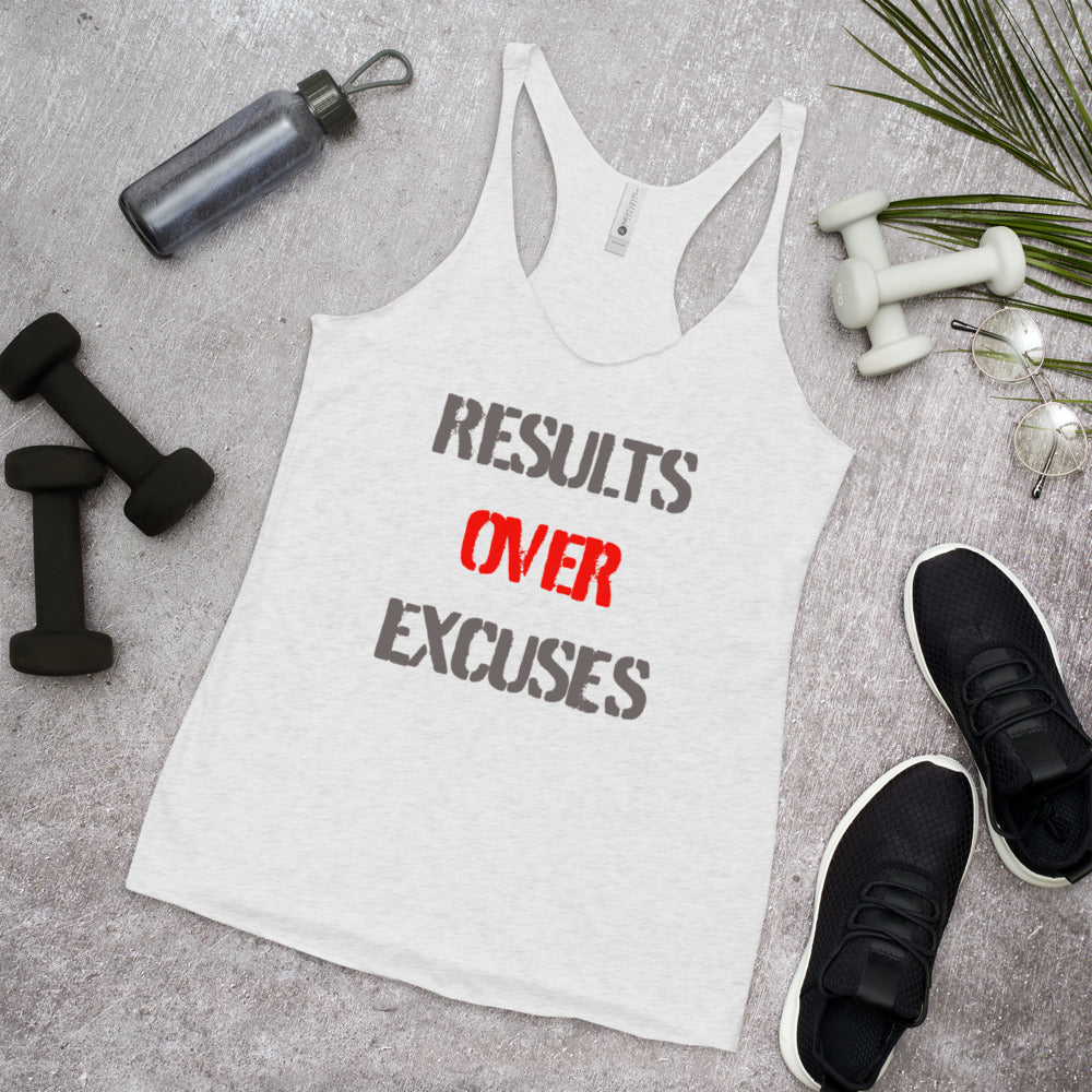 Results Over Excuses - Women's Racerback Tank