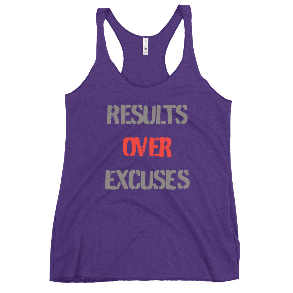 Results Over Excuses - Women's Racerback Tank