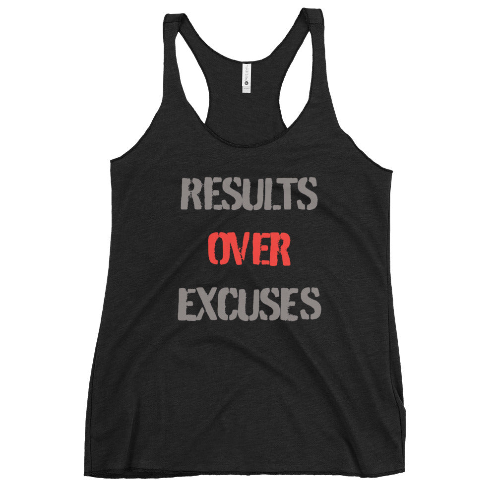 Results Over Excuses - Women's Racerback Tank