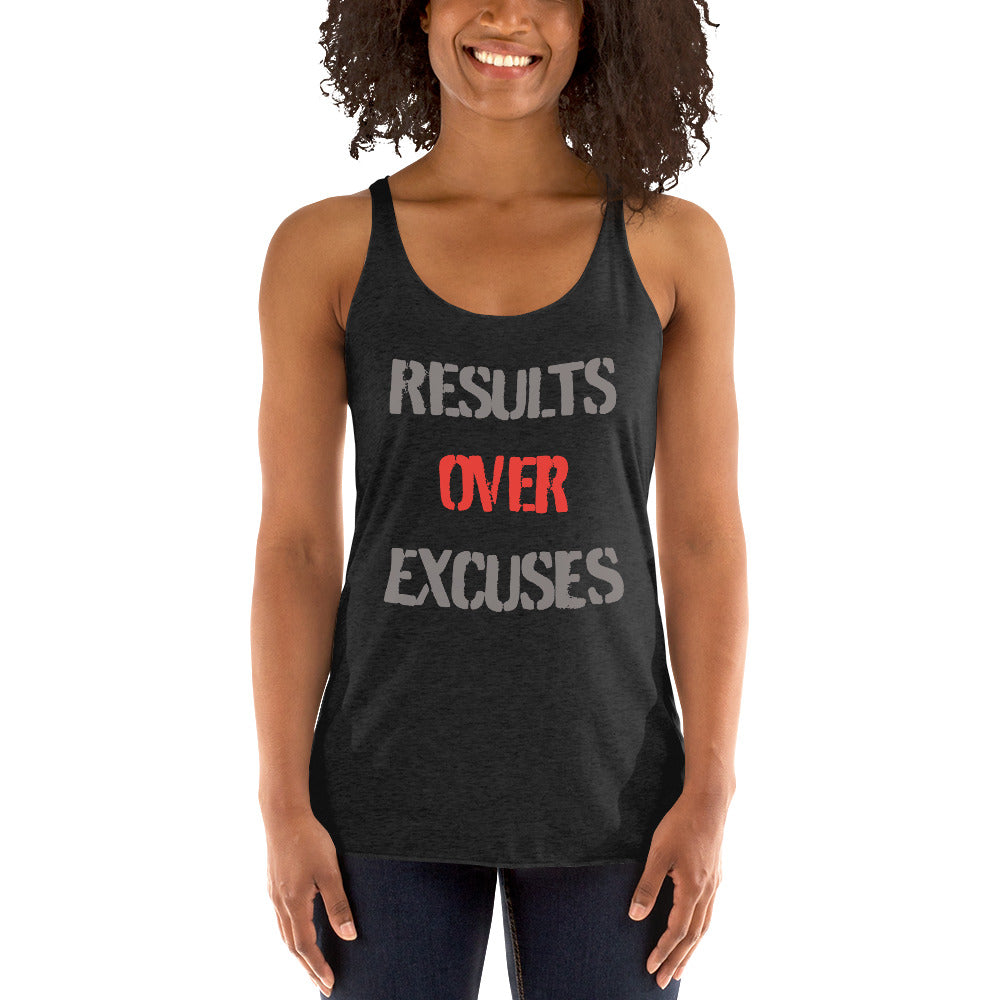 Results Over Excuses - Women's Racerback Tank