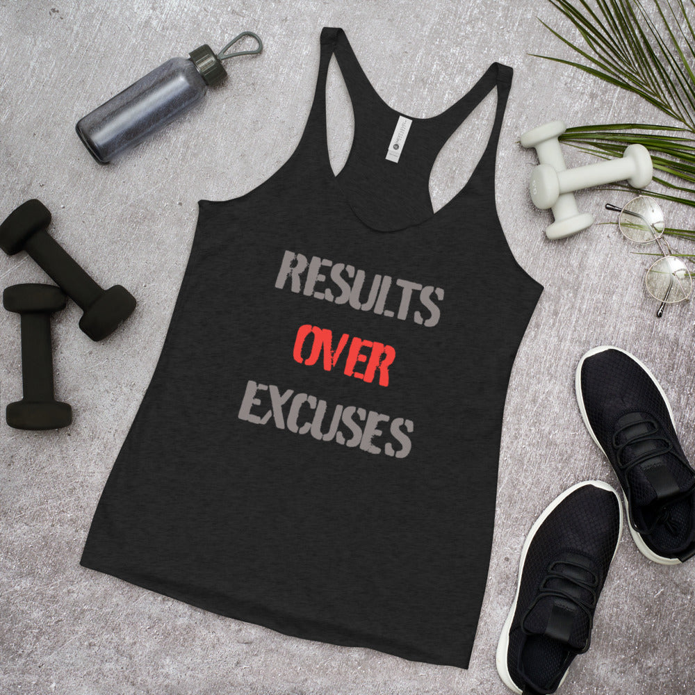 Results Over Excuses - Women's Racerback Tank