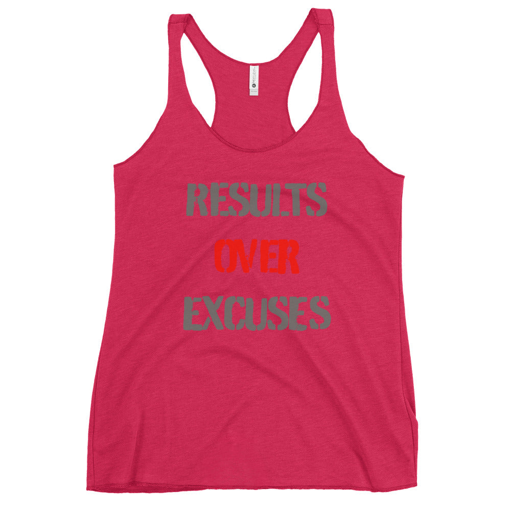 Results Over Excuses - Women's Racerback Tank